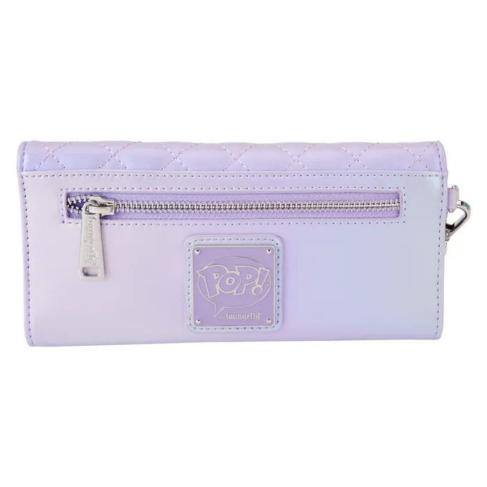 Funko Pop By Loungefly BTS Logo Iridescent Purple Flap Wallet Unisex Loungefly Bags and Wallets Funko Pop By Loungefly BTS Logo Iridescent Purple Flap Wallet Unisex Loungefly Bags and Wallets