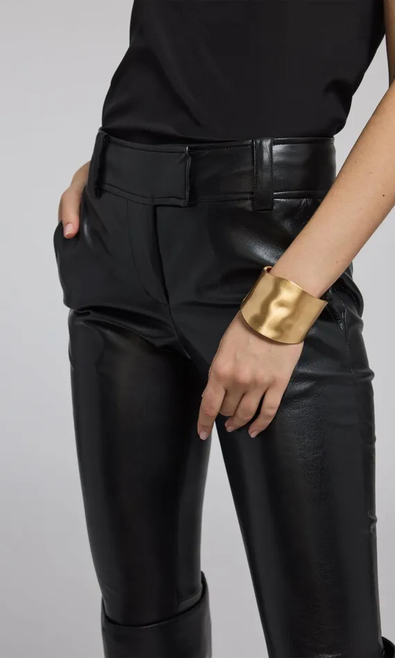 Generation Love Clothing Alexandra Vegan Leather Pants Black Women Pants