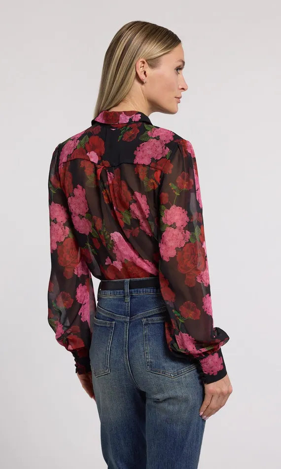 Generation Love Clothing Oslo Floral Shirt Floral Fantasy Red Women Tops