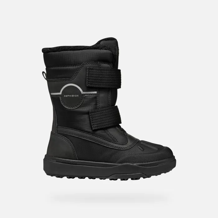 Geox Ankle Boots BUNSHEE PG ABX JUNIOR Black Mid Calf Boots Black 8211 Kids