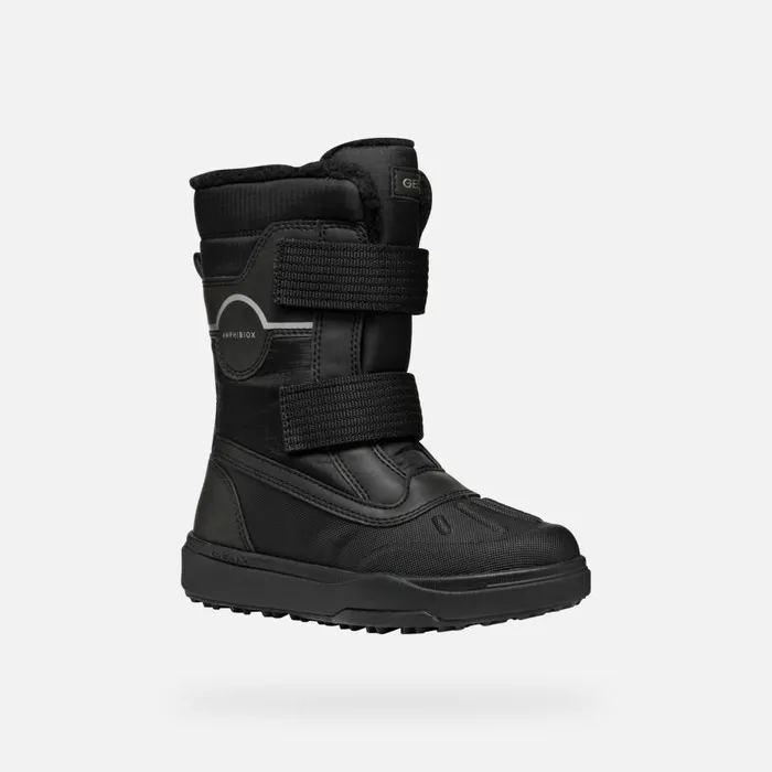 Geox Ankle Boots BUNSHEE PG ABX JUNIOR Black Mid Calf Boots Black 8211 Kids