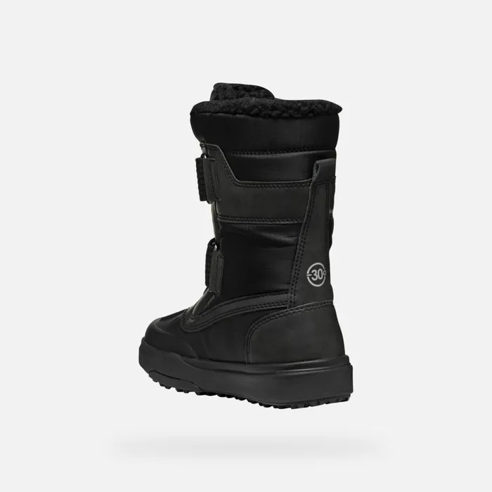 Geox Ankle Boots BUNSHEE PG ABX JUNIOR Black Mid Calf Boots Black 8211 Kids