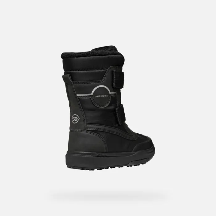 Geox Ankle Boots BUNSHEE PG ABX JUNIOR Black Mid Calf Boots Black 8211 Kids