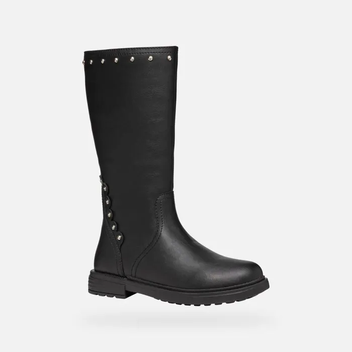 Geox Ankle Boots ECLAIR GIRL Black High Boots Black 8211 Kids