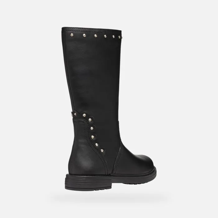 Geox Ankle Boots ECLAIR GIRL Black High Boots Black 8211 Kids