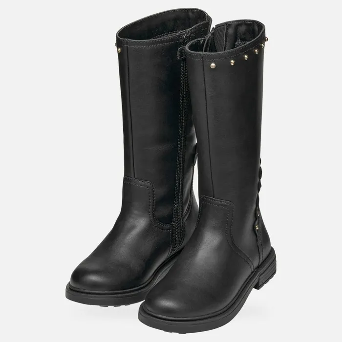 Geox Ankle Boots ECLAIR GIRL Black High Boots Black 8211 Kids