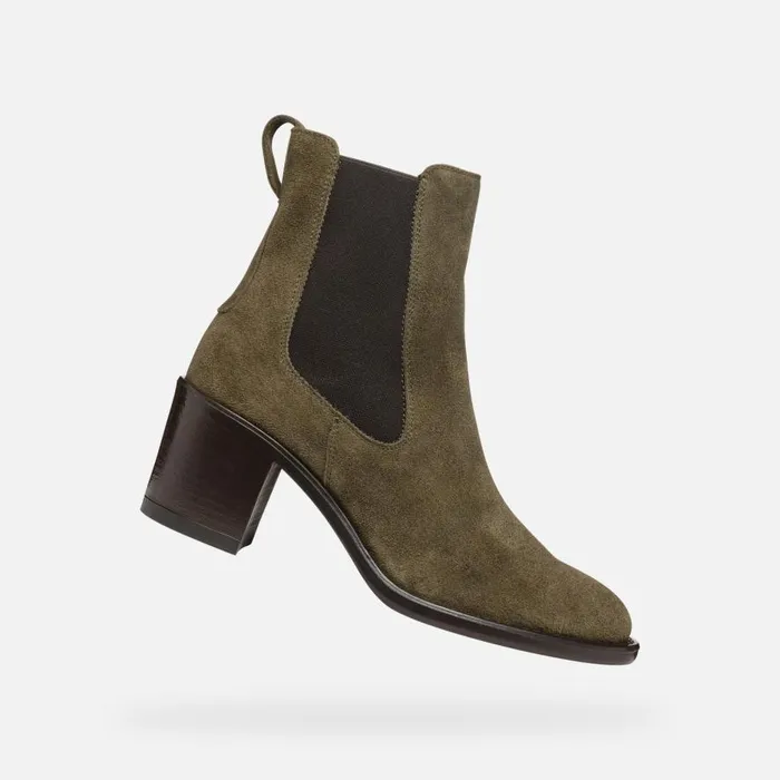 Geox Ankle Boots FARNIA WOMAN Musk Medium Heel Ankle Boots Musk 8211 Woman