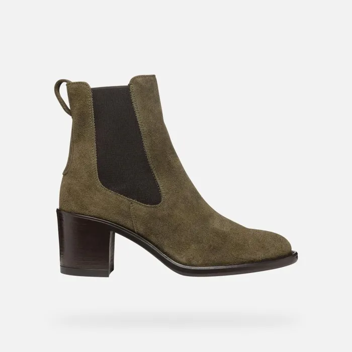 Geox Ankle Boots FARNIA WOMAN Musk Medium Heel Ankle Boots Musk 8211 Woman