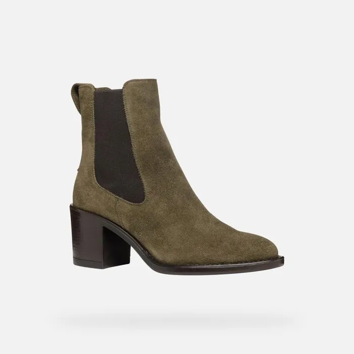 Geox Ankle Boots FARNIA WOMAN Musk Medium Heel Ankle Boots Musk 8211 Woman