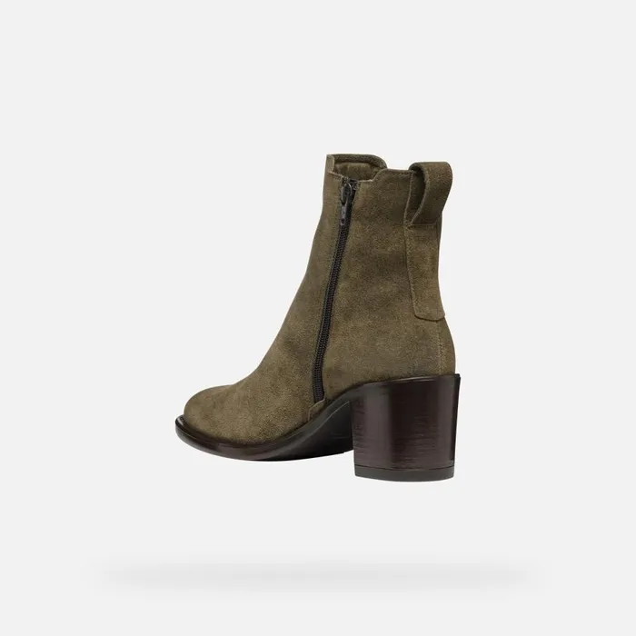 Geox Ankle Boots FARNIA WOMAN Musk Medium Heel Ankle Boots Musk 8211 Woman