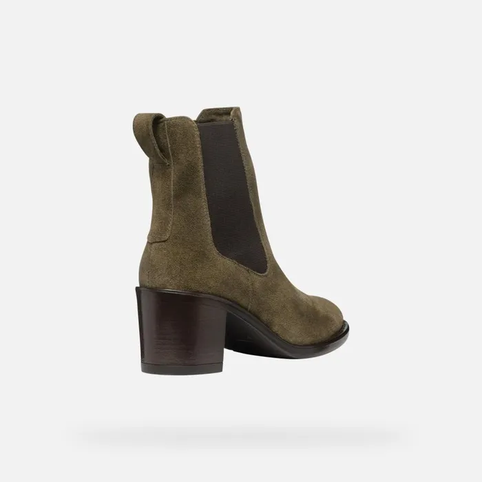 Geox Ankle Boots FARNIA WOMAN Musk Medium Heel Ankle Boots Musk 8211 Woman
