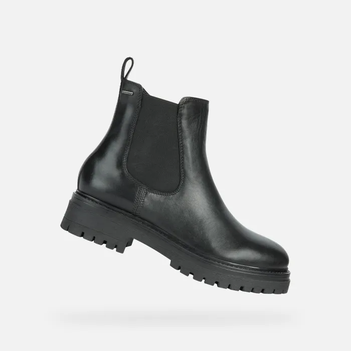 Geox Ankle Boots IRIDEA B ABX A Biker Ankle Boots Black Woman Geox Black 8211 Woman Geox Ankle Boots IRIDEA B ABX A Biker Ankle Boots Black Woman Geox Black 8211 Woman