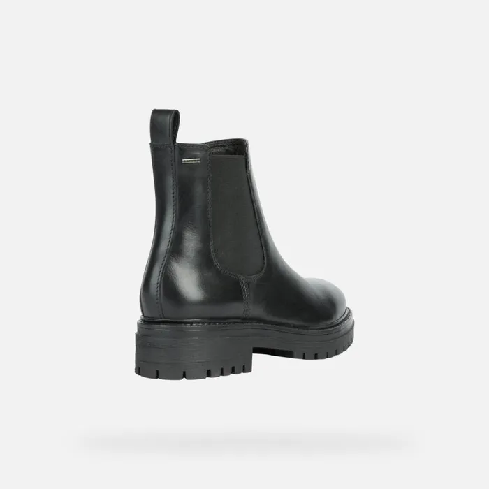Geox Ankle Boots IRIDEA B ABX A Biker Ankle Boots Black Woman Geox Black 8211 Woman