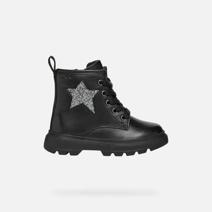 Geox Ankle Boots KIDDARTAH TODDLER GIRL Black Mid Calf Boots Black 8211 Kids