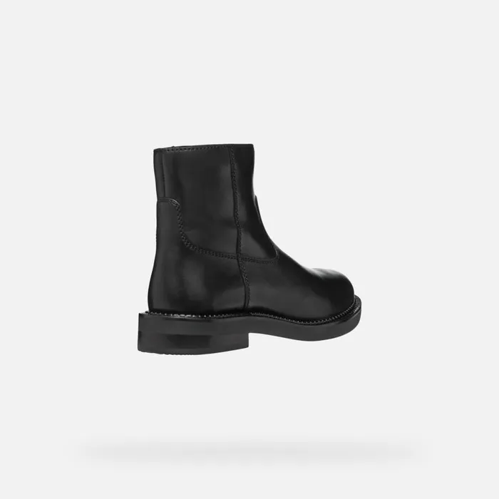 Geox Ankle Boots SERILDA WOMAN Black Low Heel Ankle Boots Black 8211 Woman