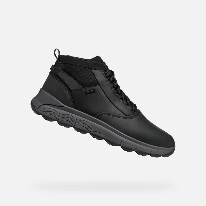 Geox Ankle Boots SPHERICA 4X4 ABX MAN Black Waterproof Boots Black 8211 Man