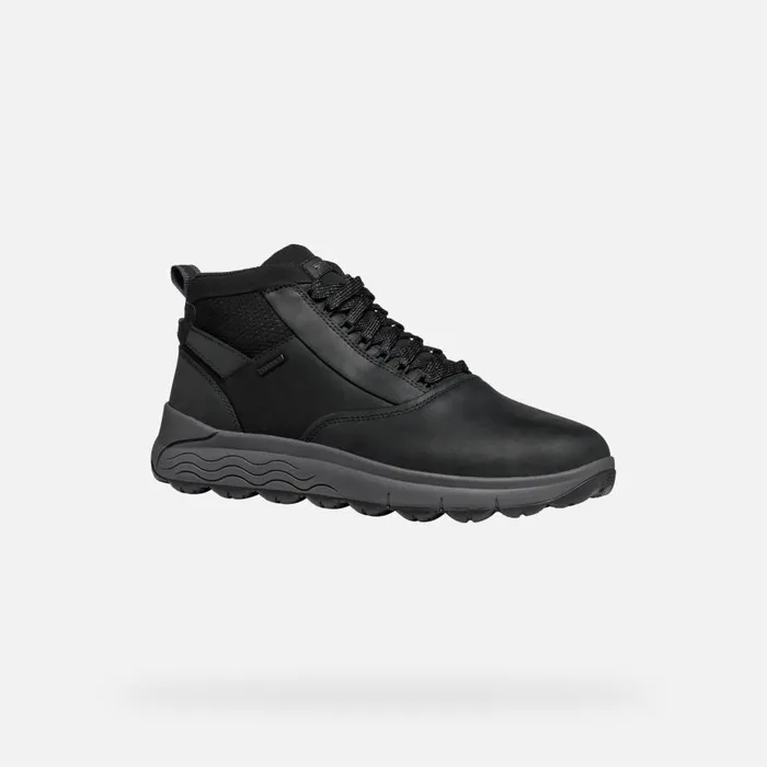 Geox Ankle Boots SPHERICA 4X4 ABX MAN Black Waterproof Boots Black 8211 Man