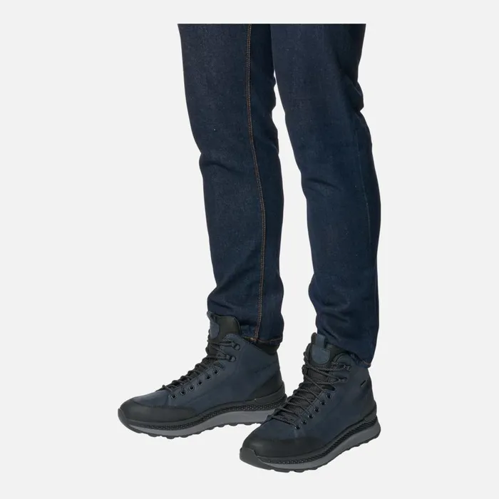 Geox Ankle Boots SPHERICA ACTIF X2 ABX MAN NavyBlack Mid Calf Boots Navyblack 8211 Man