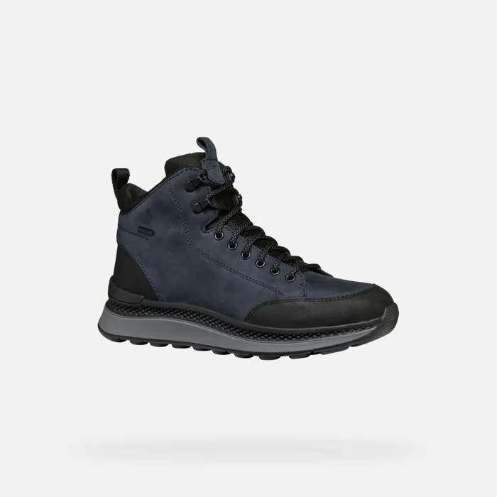 Geox Ankle Boots SPHERICA ACTIF X2 ABX MAN NavyBlack Mid Calf Boots Navyblack 8211 Man