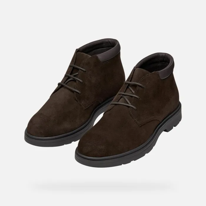 Geox Ankle Boots SPHERICA EC1 MAN Dark Brown Mid Calf Boots Dark Brown 8211 Man