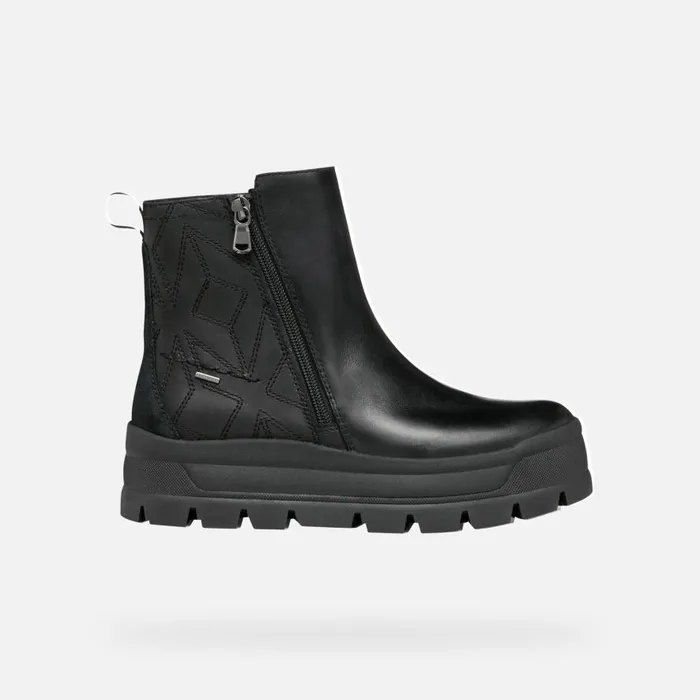 Geox Ankle Boots SPHERICA EC71 ABX WOMAN Black Waterproof Ankle Boots Black 8211 Woman