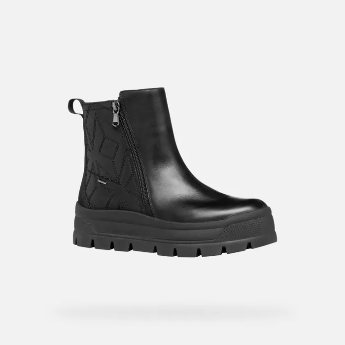 Geox Ankle Boots SPHERICA EC71 ABX WOMAN Black Waterproof Ankle Boots Black 8211 Woman