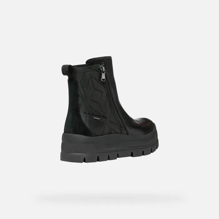 Geox Ankle Boots SPHERICA EC71 ABX WOMAN Black Waterproof Ankle Boots Black 8211 Woman