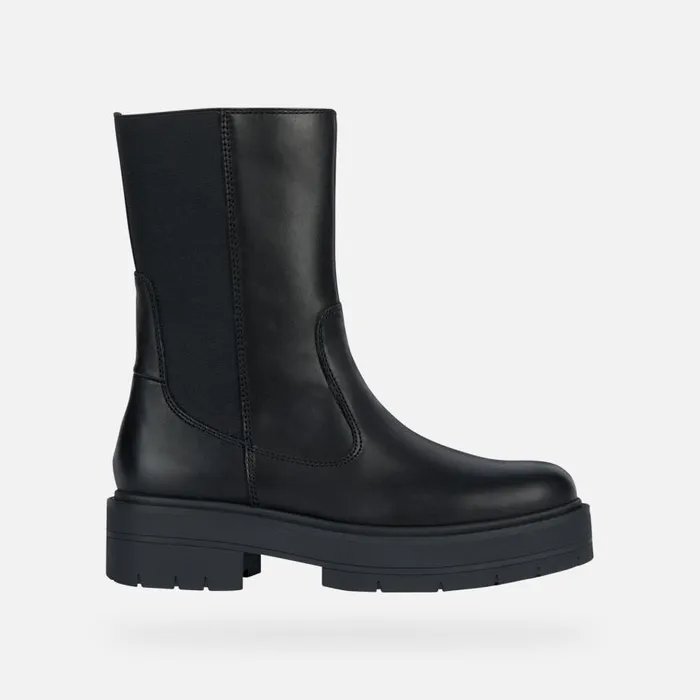 Geox Ankle Boots SPHERICA EC7 K Chelsea Boots Black Woman Geox Black 8211 Woman