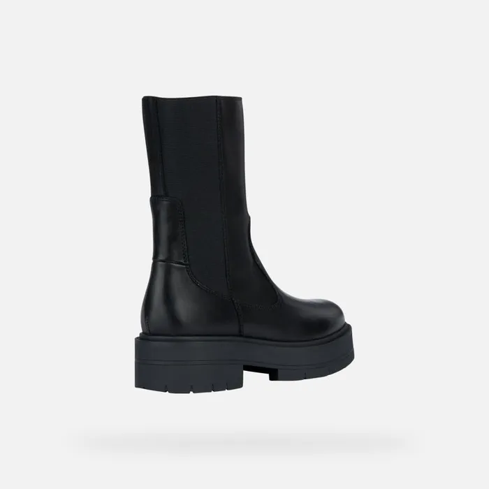 Geox Ankle Boots SPHERICA EC7 K Chelsea Boots Black Woman Geox Black 8211 Woman