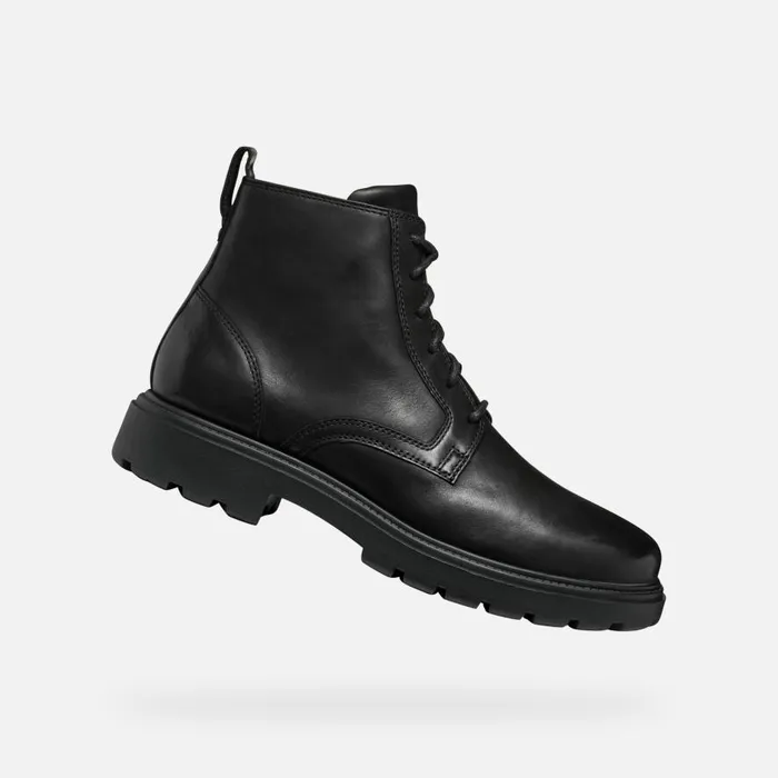 Geox Ankle Boots SPHERICA EC7 MAN Black Ankle Boots With Laces Black 8211 Man Geox Ankle Boots SPHERICA EC7 MAN Black Ankle Boots With Laces Black 8211 Man