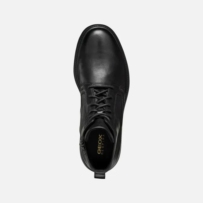 Geox Ankle Boots SPHERICA EC7 MAN Black Ankle Boots With Laces Black 8211 Man