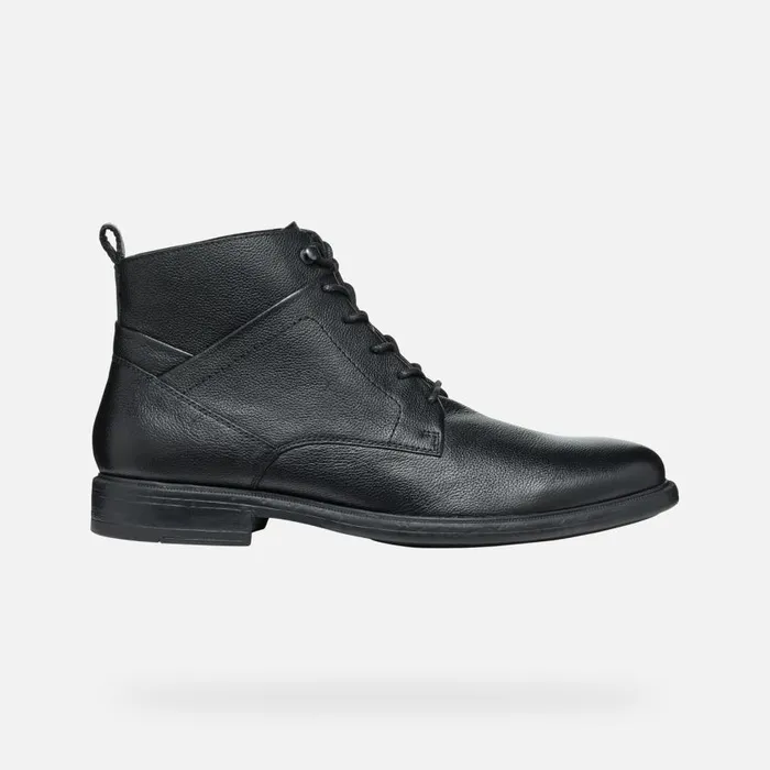 Geox Ankle Boots TERENCE MAN Black Ankle Boots With Laces Black 8211 Man