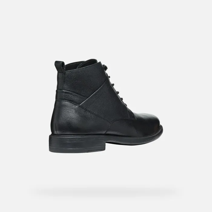 Geox Ankle Boots TERENCE MAN Black Ankle Boots With Laces Black 8211 Man