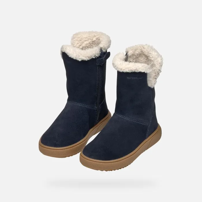 Geox Ankle Boots THELEVEN GIRL Dark Navy Mid Calf Boots Dark Navy 8211 Kids