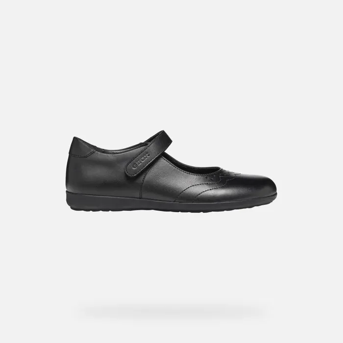 Geox Ballerinas IBERIDE GIRL Black Ballet Flats With Straps Black 8211 Kids
