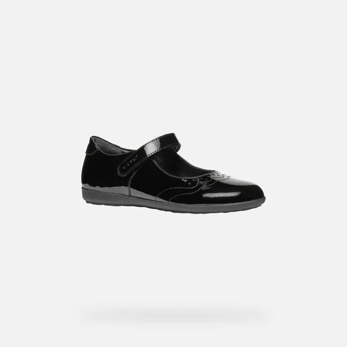Geox Ballerinas IBERIDE GIRL Black Ballet Flats With Straps Black 8211 Kids