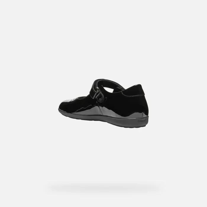 Geox Ballerinas IBERIDE GIRL Black Ballet Flats With Straps Black 8211 Kids
