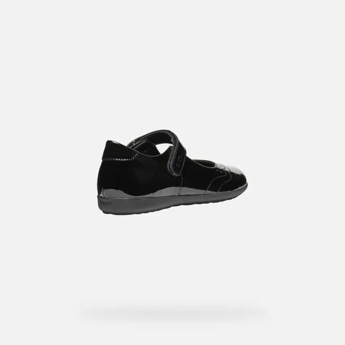 Geox Ballerinas IBERIDE GIRL Black Ballet Flats With Straps Black 8211 Kids