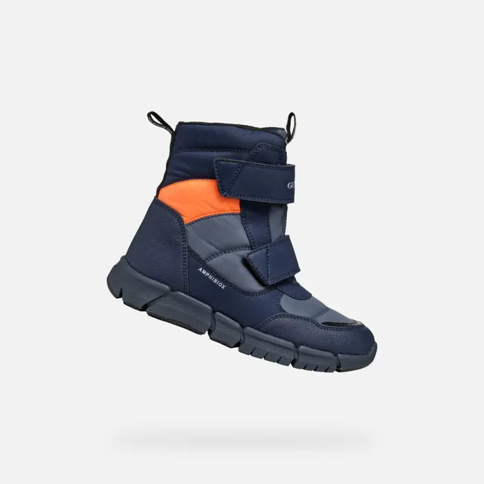 Geox Boots FLEXYPER ABX BOY Dark AvioFluo Orange Waterproof Boots Dark Aviofluo Orange 8211 Kids Geox Boots FLEXYPER ABX BOY Dark AvioFluo Orange Waterproof Boots Dark Aviofluo Orange 8211 Kids