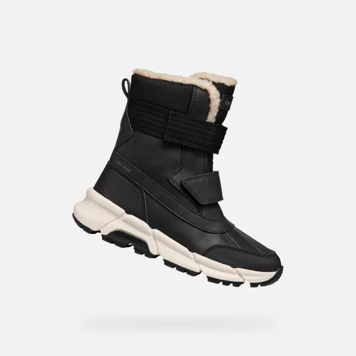 Geox Boots FLEXYPER PLUS ABX BOY Black Mid Calf Boots Black 8211 Kids