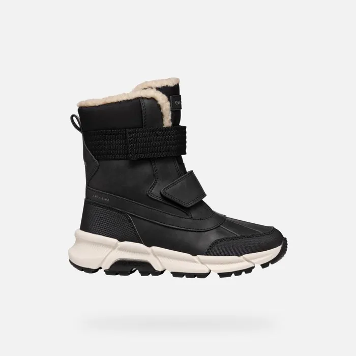 Geox Boots FLEXYPER PLUS ABX BOY Black Mid Calf Boots Black 8211 Kids