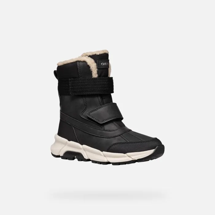 Geox Boots FLEXYPER PLUS ABX BOY Black Mid Calf Boots Black 8211 Kids