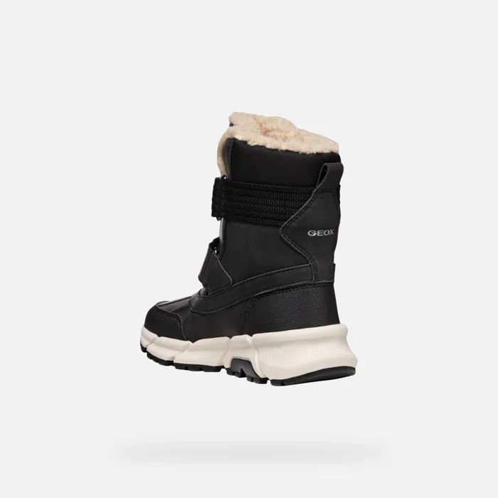 Geox Boots FLEXYPER PLUS ABX BOY Black Mid Calf Boots Black 8211 Kids