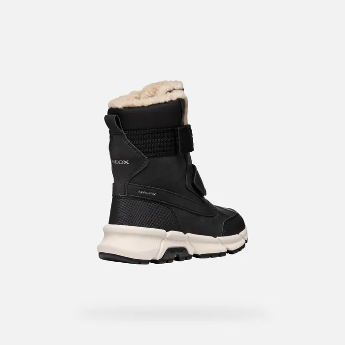 Geox Boots FLEXYPER PLUS ABX BOY Black Mid Calf Boots Black 8211 Kids