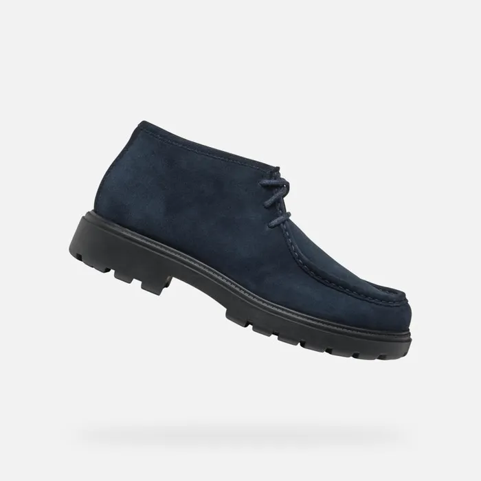 Geox Casual Shoes SPHERICA EC7 MAN Navy Suede Shoes Navy 8211 Man