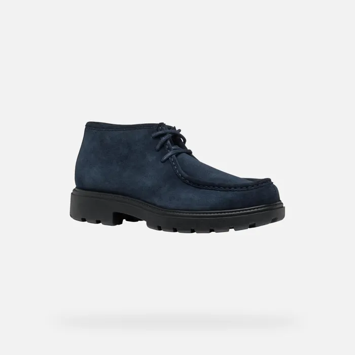 Geox Casual Shoes SPHERICA EC7 MAN Navy Suede Shoes Navy 8211 Man