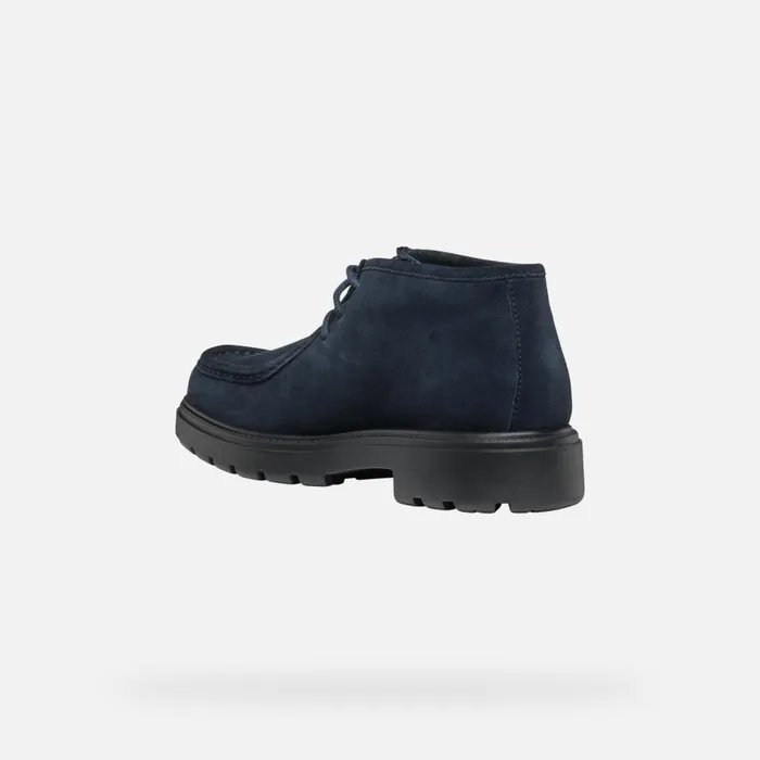 Geox Casual Shoes SPHERICA EC7 MAN Navy Suede Shoes Navy 8211 Man