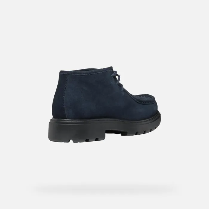 Geox Casual Shoes SPHERICA EC7 MAN Navy Suede Shoes Navy 8211 Man