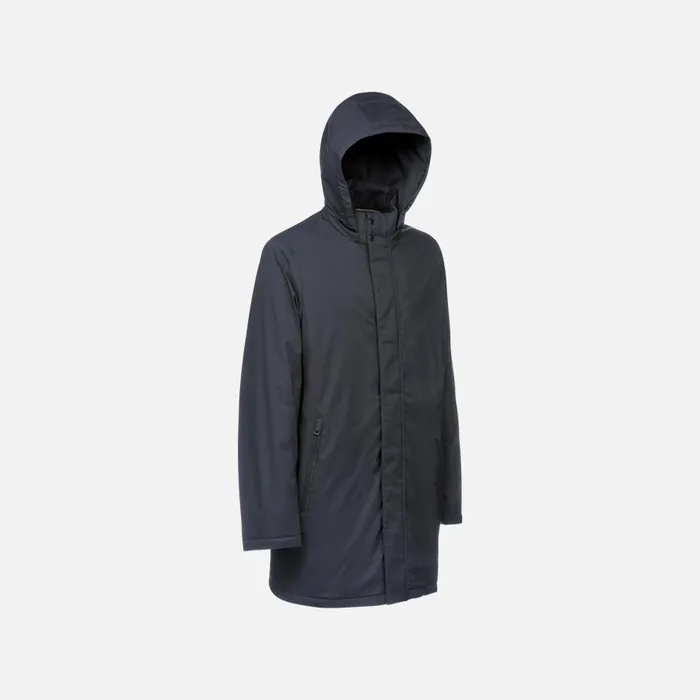 Geox Down Jackets AURELIO MAN Sky Captain Fulllength Quilted Coat Sky Captain 8211 Man