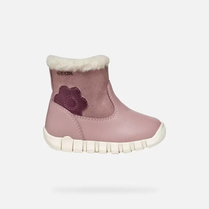 Geox First Steps IUPIDOO BABY GIRL Antique RosePrune Mid Calf Boots Antique Roseprune 8211 Kids